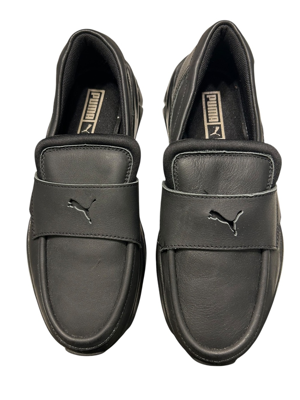 Puma Women's Soafyr Black Leather Loafers - Picture 8 of 14